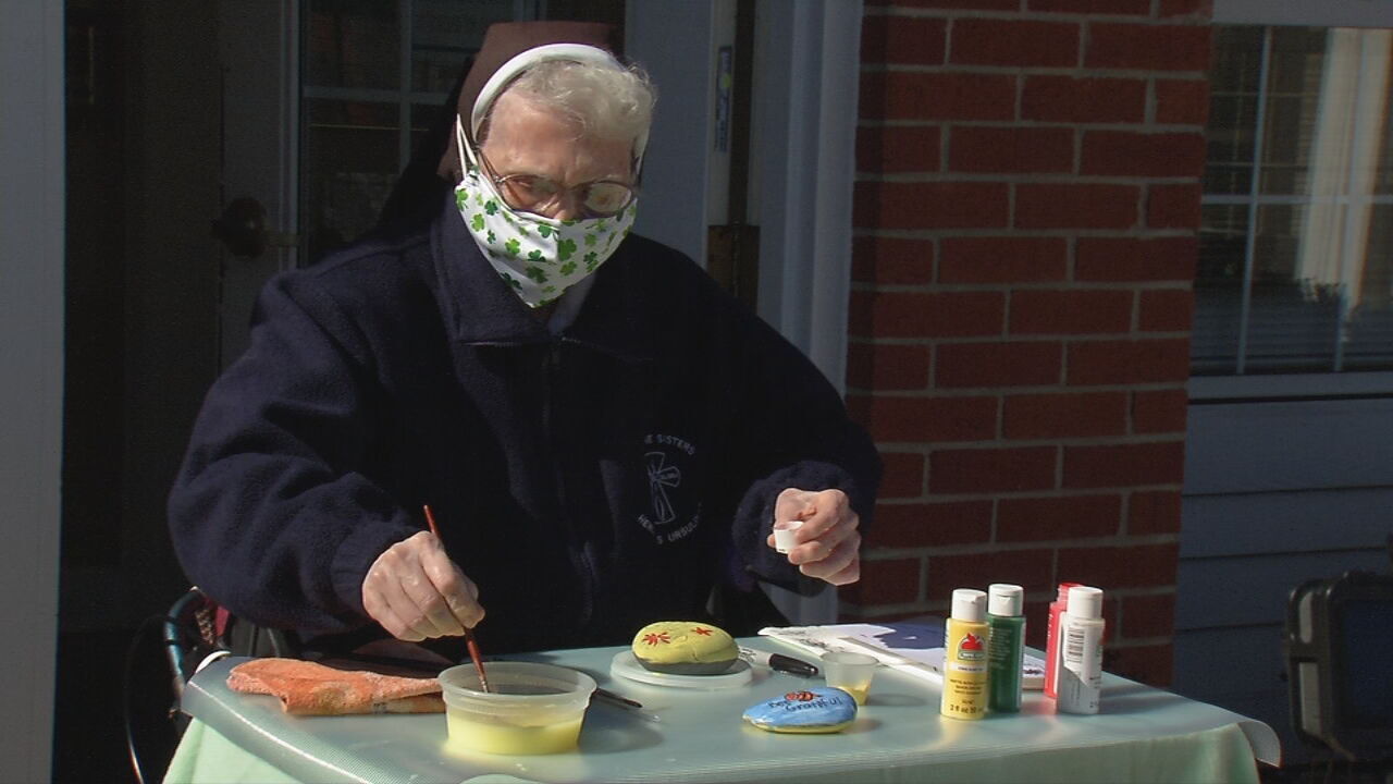 Nazareth Homes connects with community through painted rocks